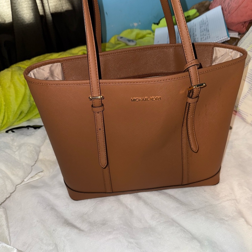 Michael Kors Tan Leather Tote